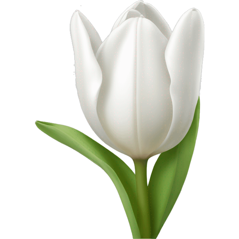 White tulipe emoji