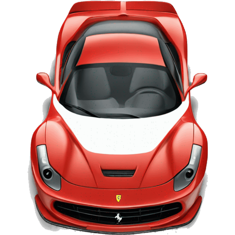 a red Ferrari sport car emoji