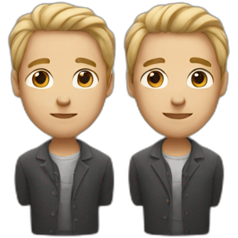 two men in love emoji