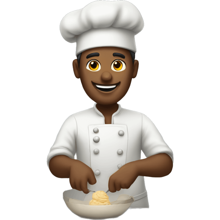 a baker doing a money spread emoji