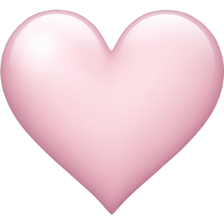 Shiny pale pink heart  emoji