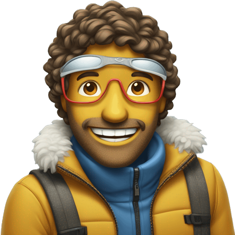 80’s apres ski guy smiling emoji