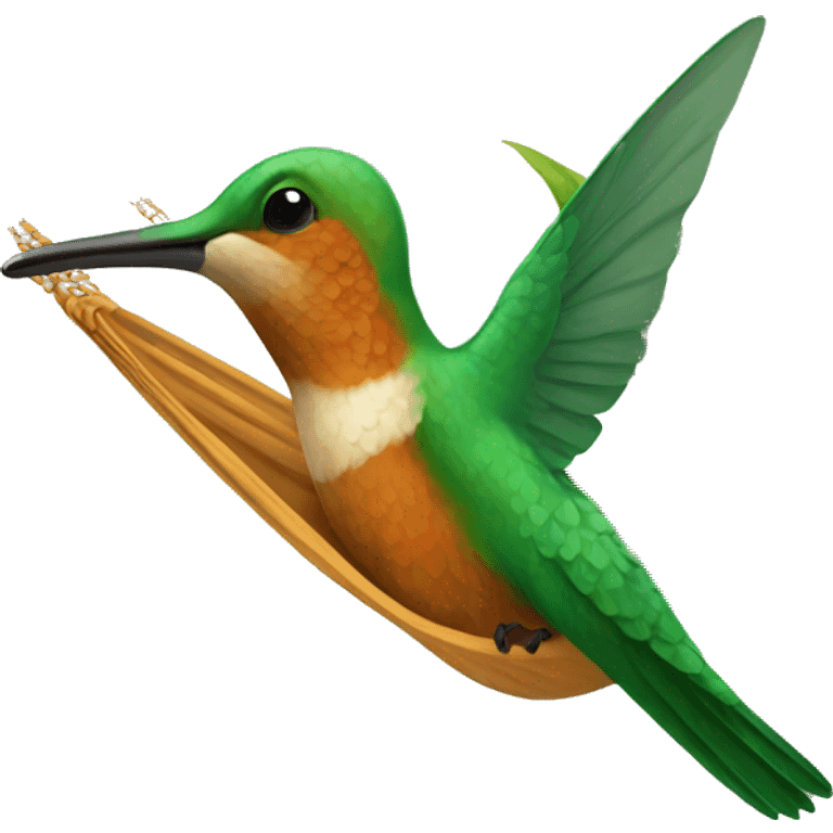 hummingbird in a hammock emoji