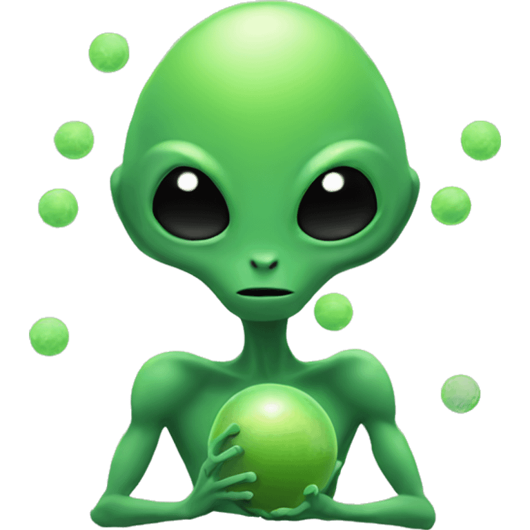 alien with balls emoji