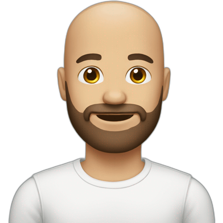 bald with brown beard emoji