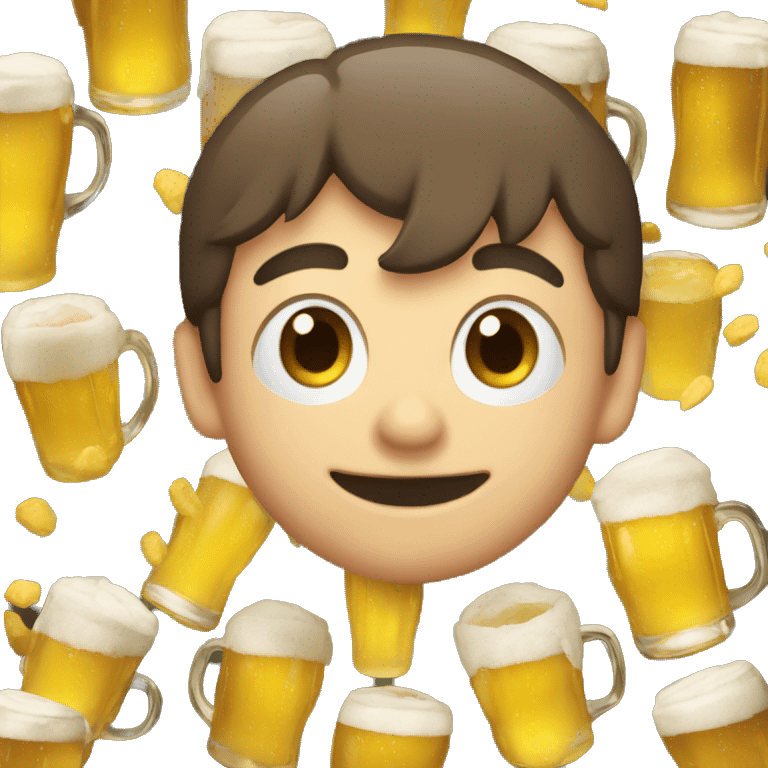 Toda tomando cerveza emoji