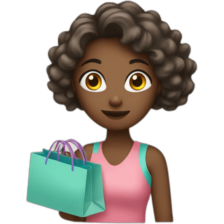 Girl shopping online emoji