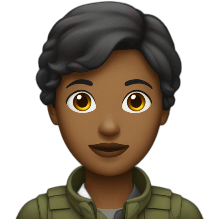 femme noire fatiguée emoji