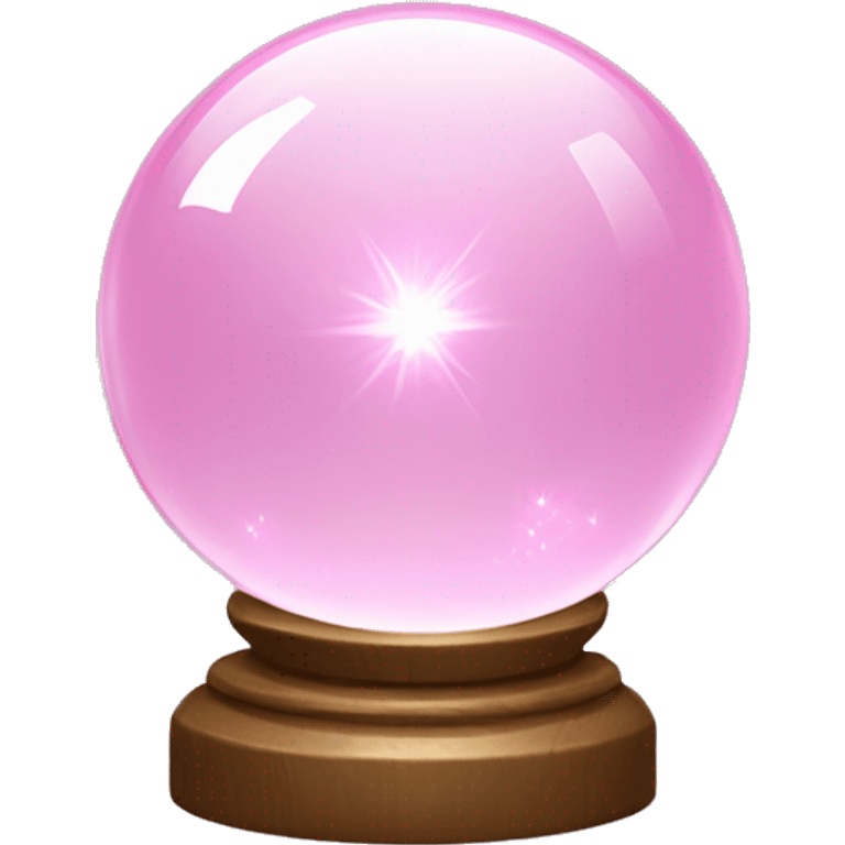 Light pink magic crystal ball emoji