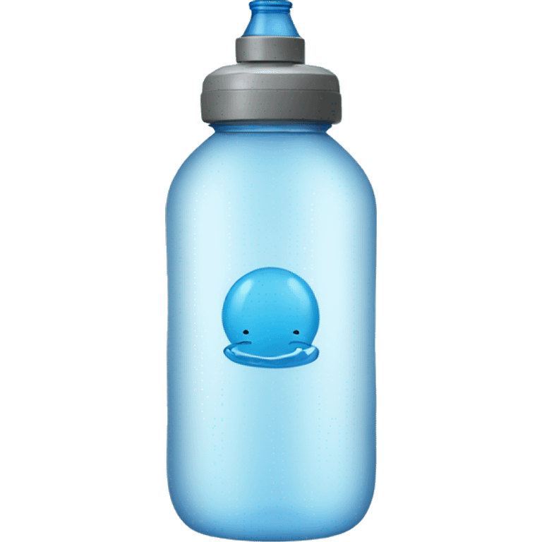 water bottle with brand emoji