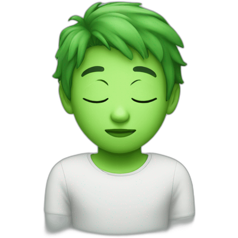 Green-sleep-boy emoji