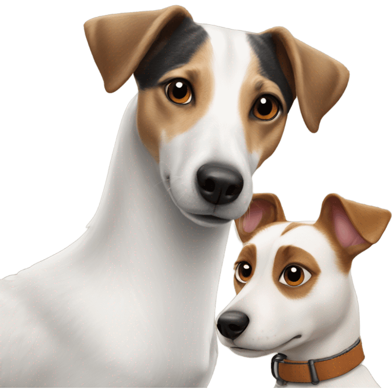 Goose and jack russel emoji