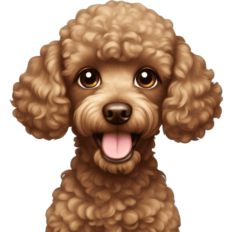 brown toy poodle emoji