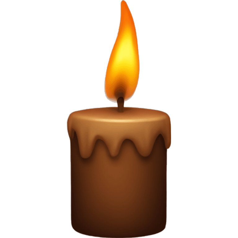 Brown candle aestethic emoji