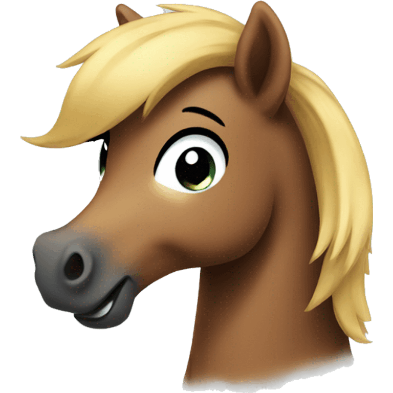 funny cute pony emoji