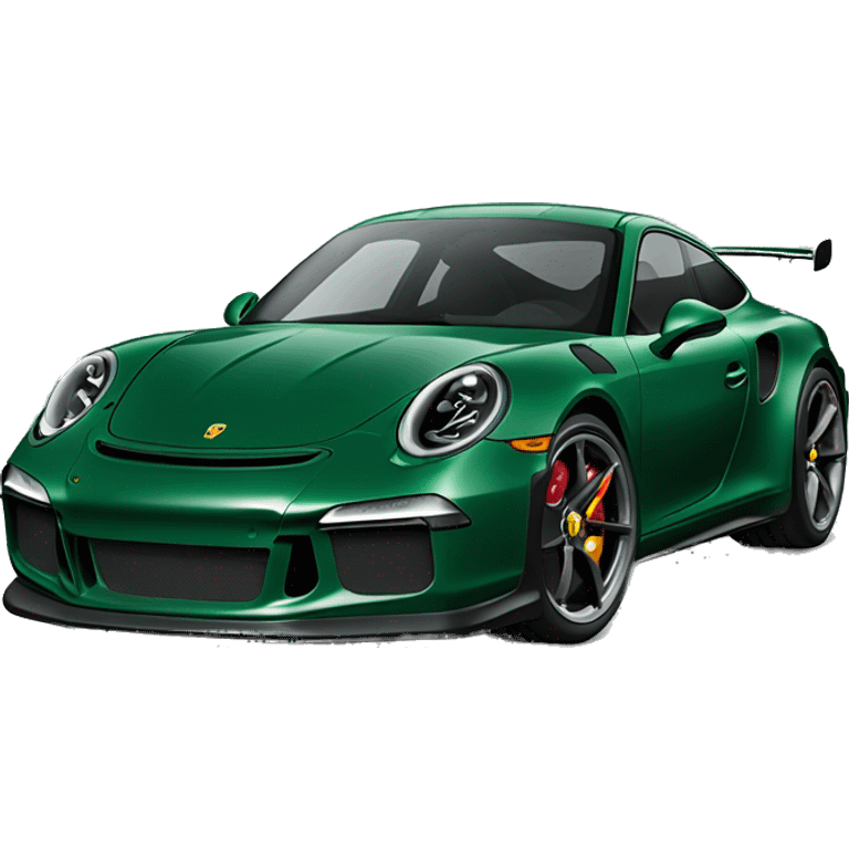 Dark green Porsche 911 gt3 emoji