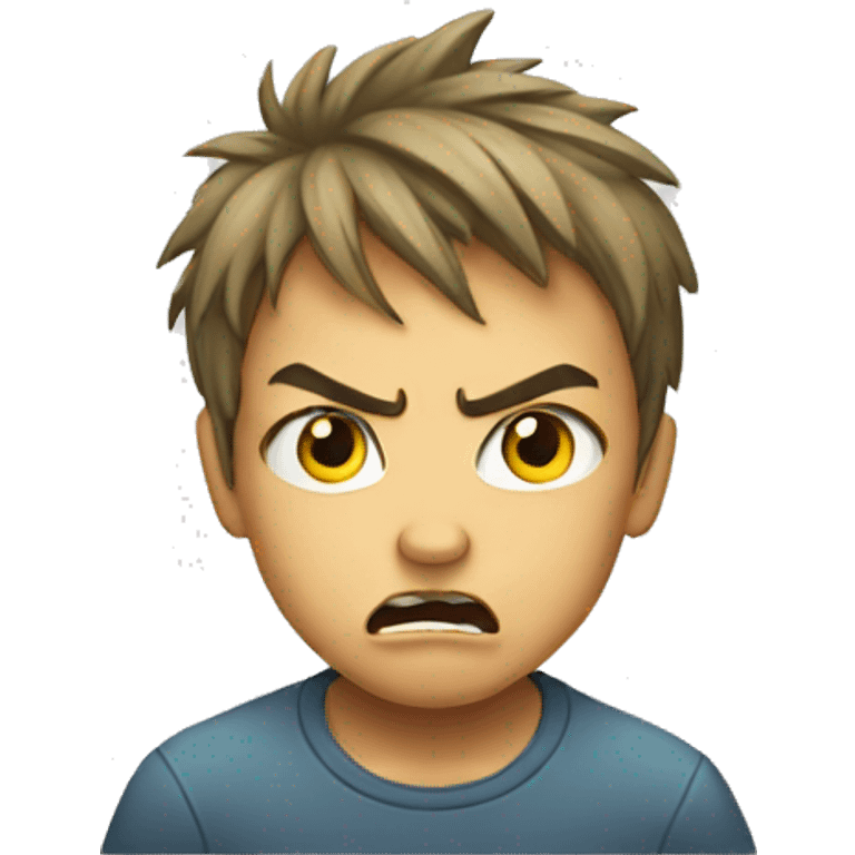 Sticker angry child  emoji