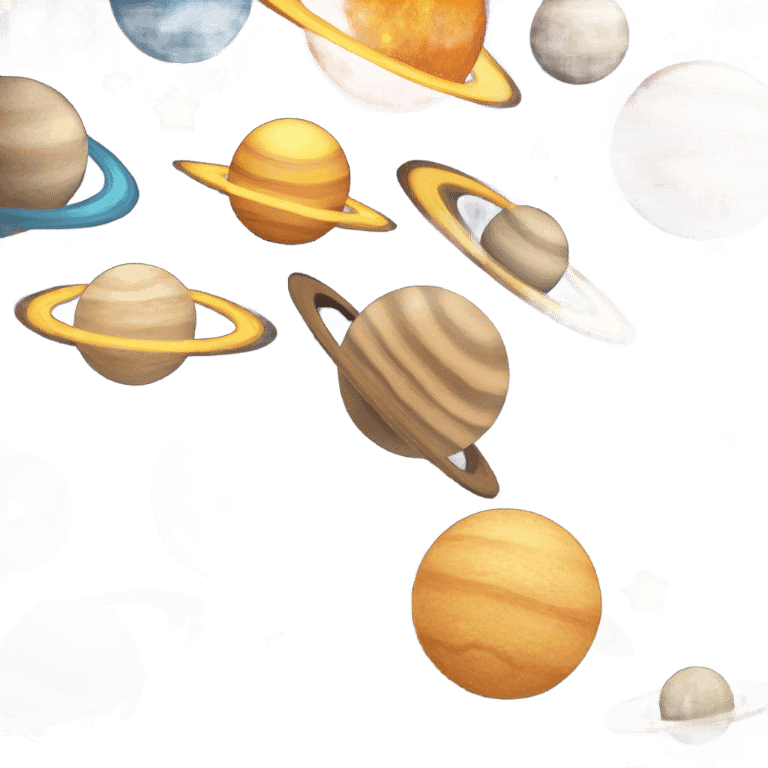 Galaxy with planets emoji