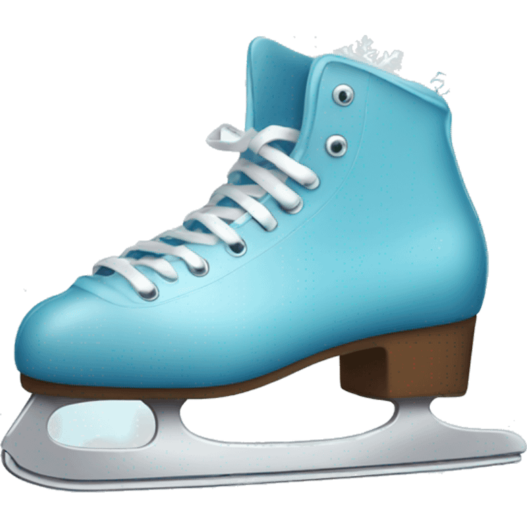 Ice skates with snowflake emoji