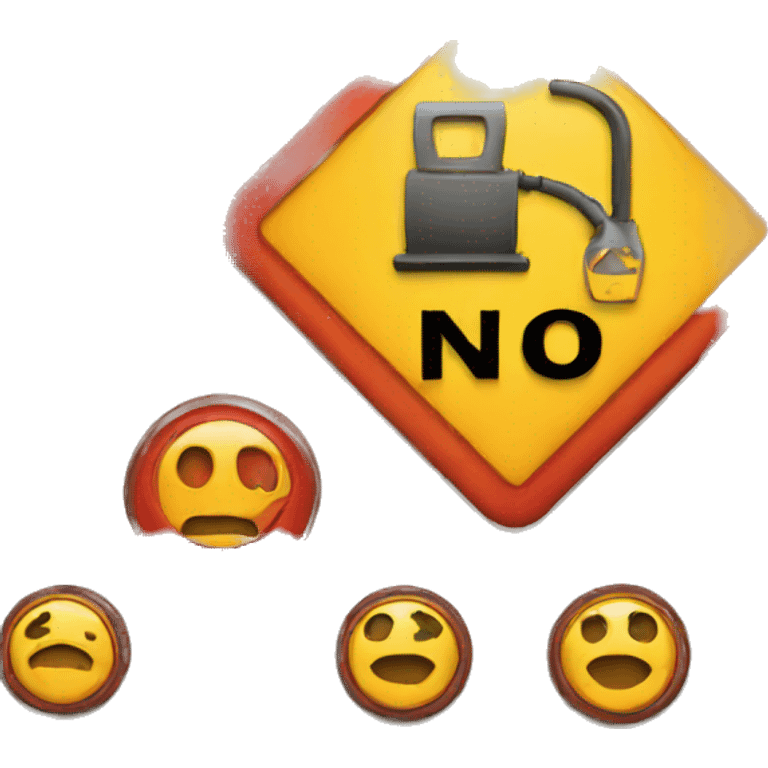 no fuel sign emoji