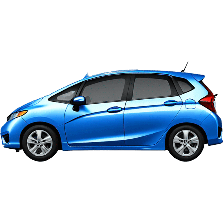 Honda fit blue whit triangle on top emoji