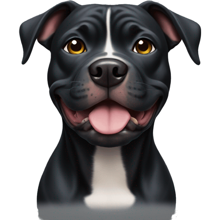 A Black Pitbull emoji