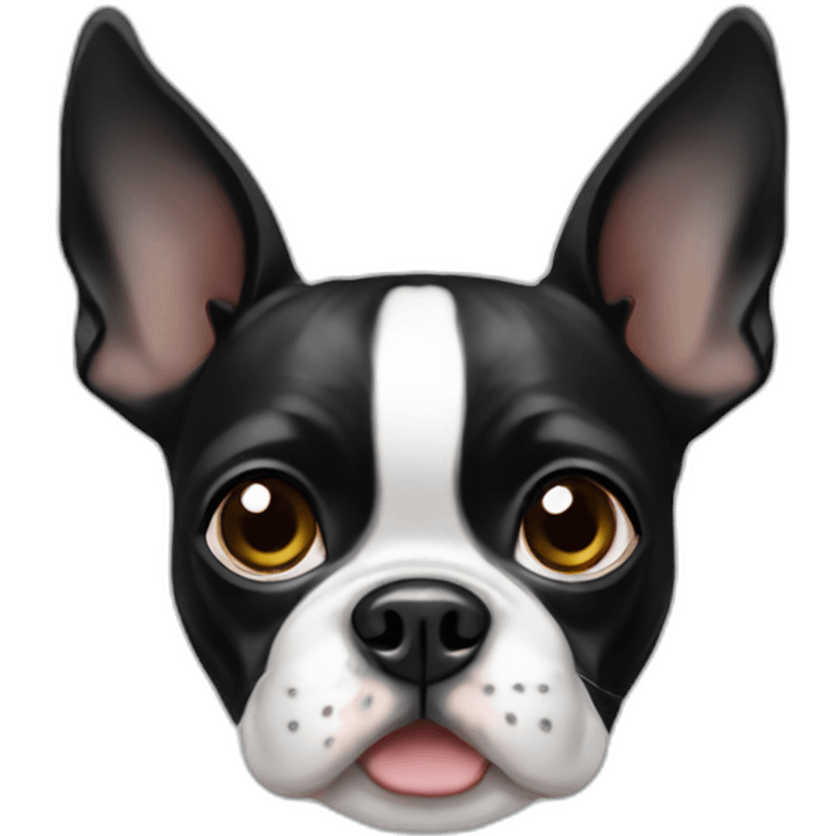 Cute Boston terrier emoji