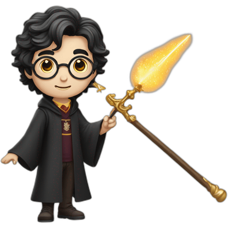 harry potter and magic wand emoji