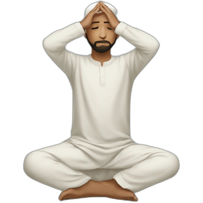 Muslim doing Sujood emoji