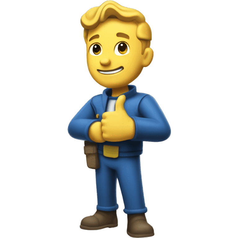 Fallout vault boy giving thumbs up emoji