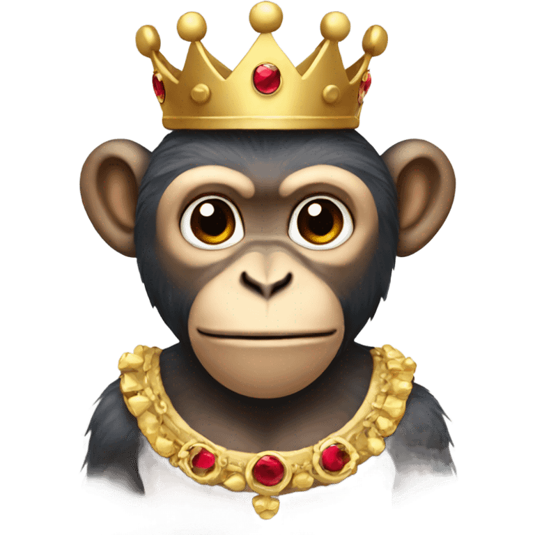 Monkey with crown emoji