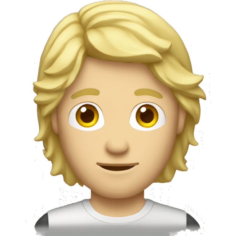 blonde guy with mullet holding a camera emoji