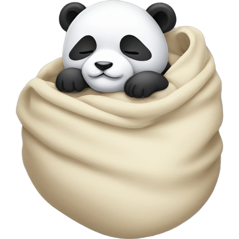 Baby panda sleeping emoji