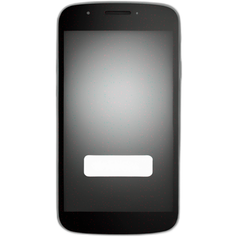 A smartphone with black screen  emoji