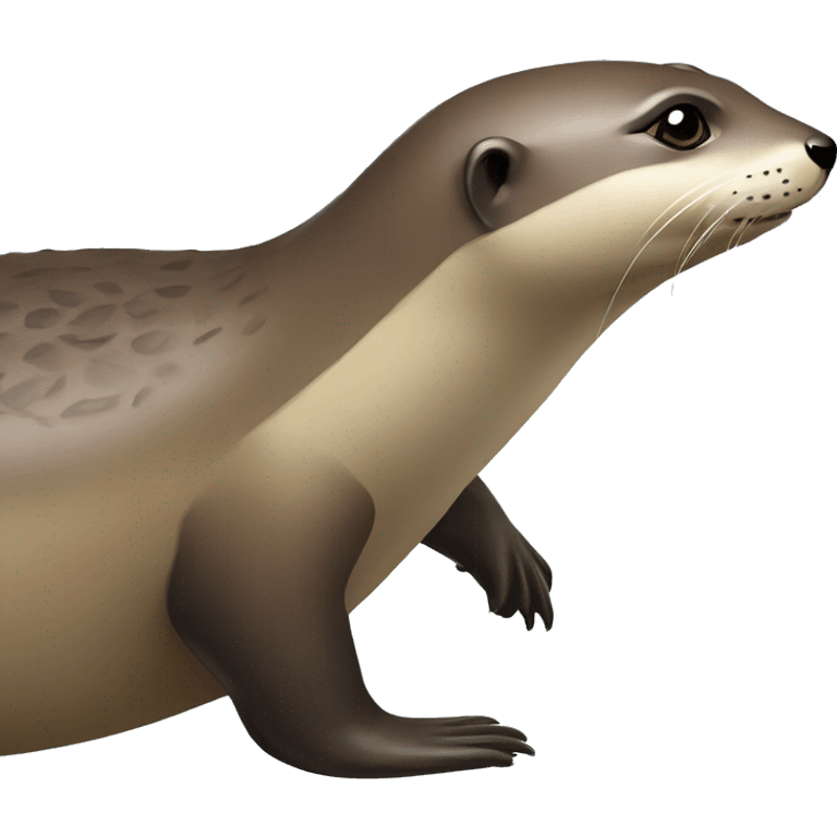 Loutre sur tortue emoji