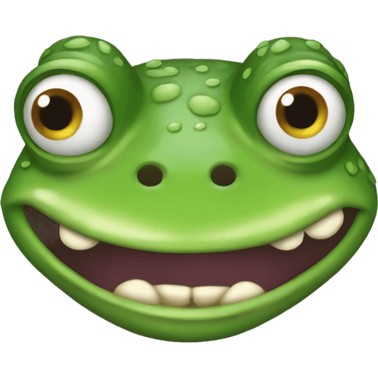 Ugly frog emoji