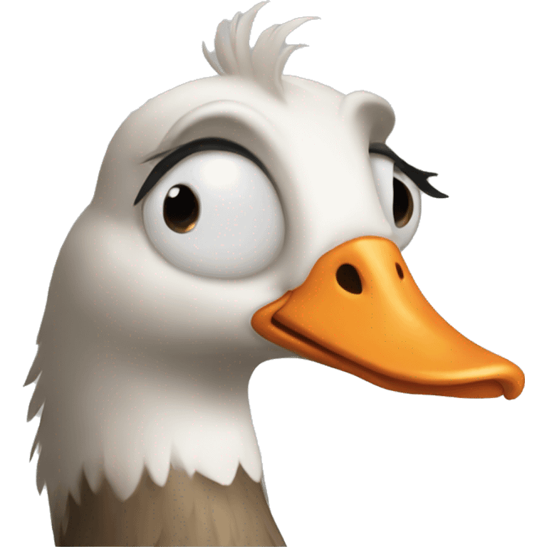 Stupid goose emoji