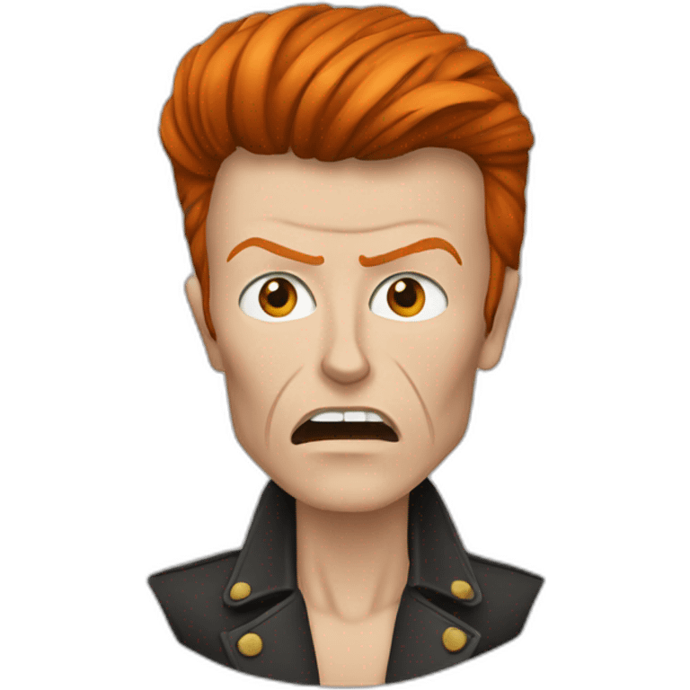 Bowie avce un pouce emoji