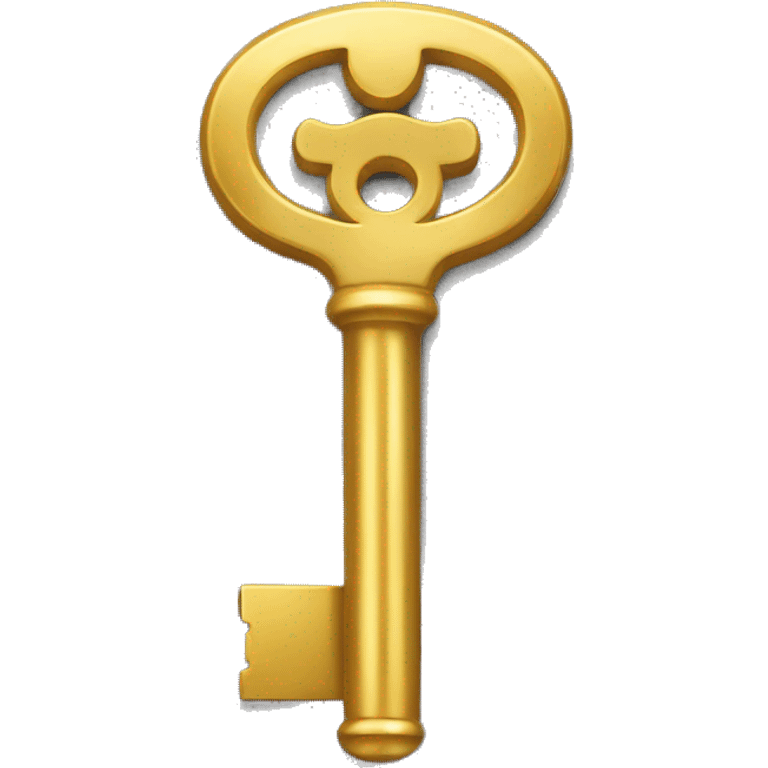 A gold key emoji