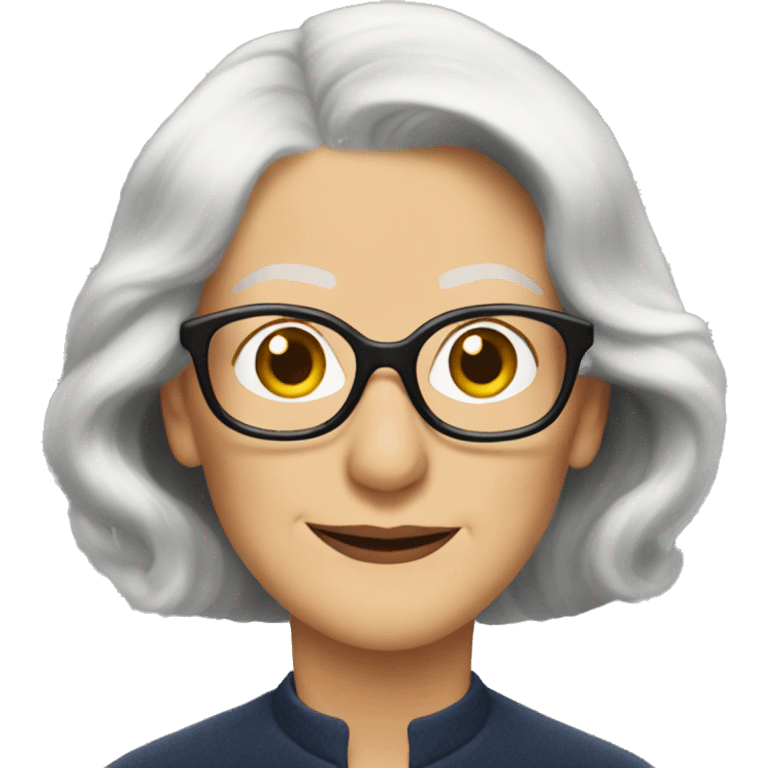 Helen Mirren with glasses emoji