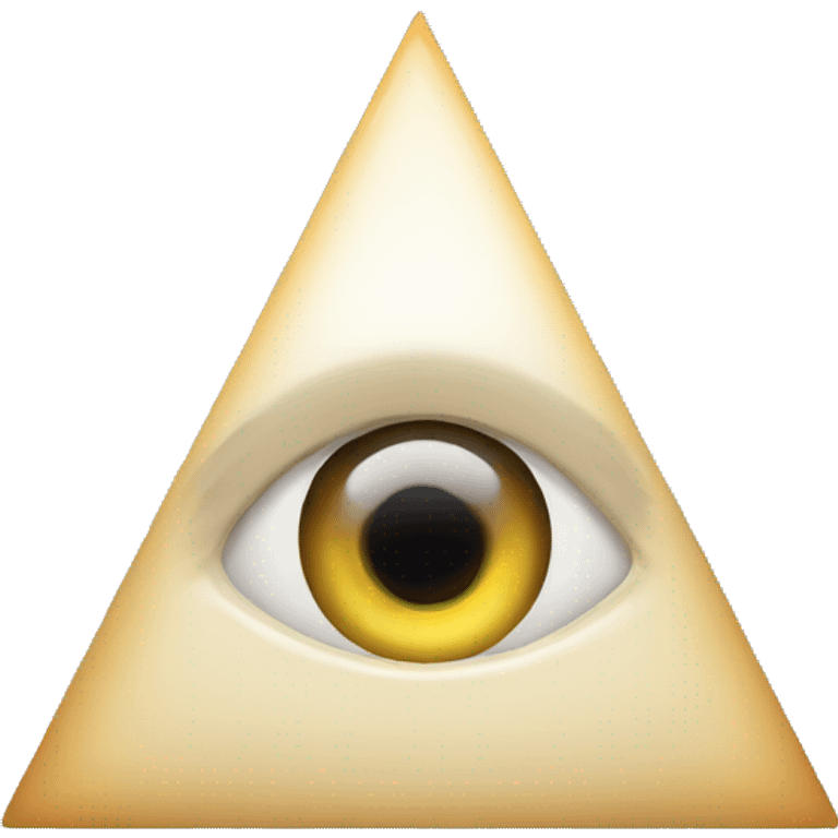 Triangle pyramid with eye in the middle  emoji