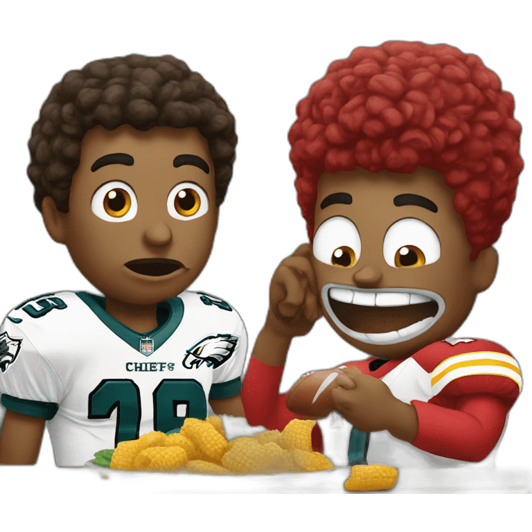 chiefs eat eagles emoji