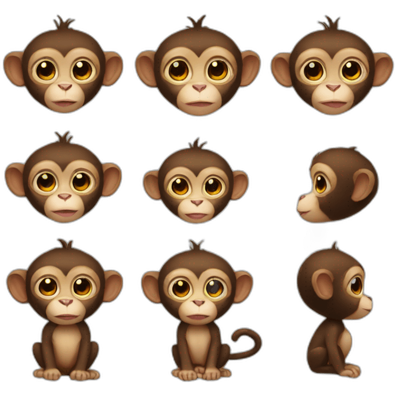 Tiny monkey emoji