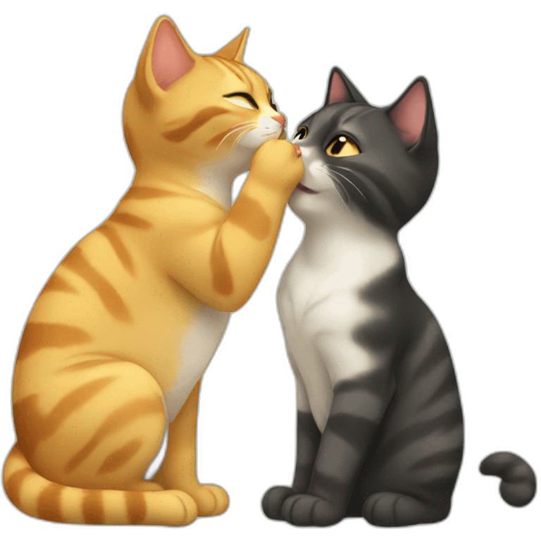 cat kiss cat emoji