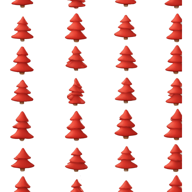 Red Christmas tree?￼ emoji