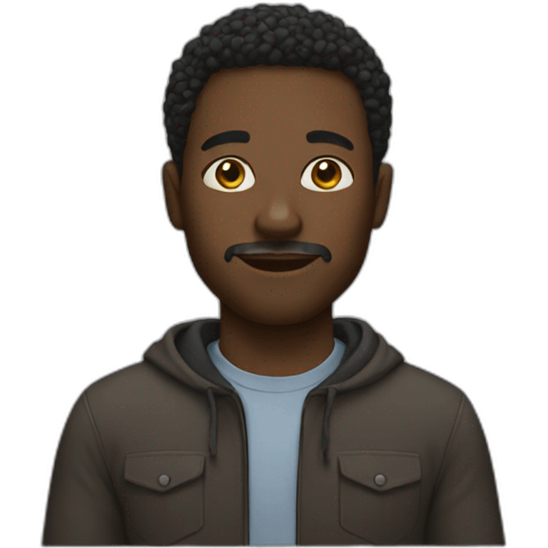 black man emoji