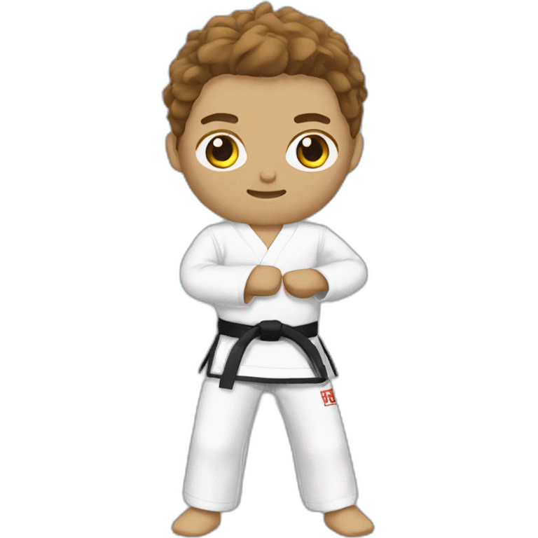 A taekwondo player not a karate player emoji