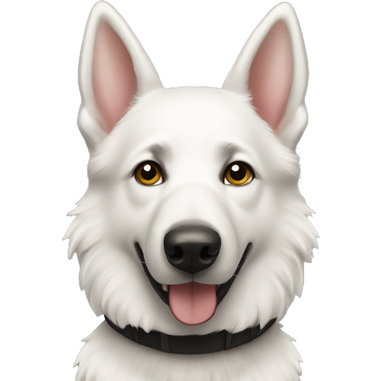 White German shepherd emoji