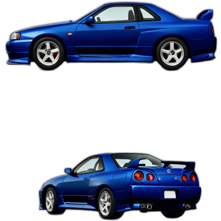 Nissan Skyline GTR V-spec 1999 bleu minuit emoji