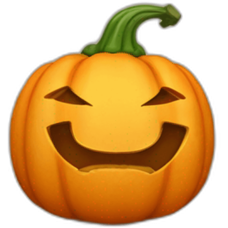 Calabaza con agua caliente emoji